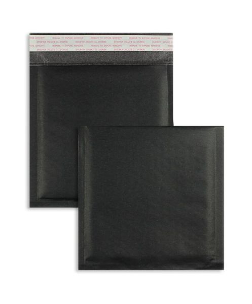 Luftpolstertaschen schwarz - 170 x 185 mm - Kraftpapier