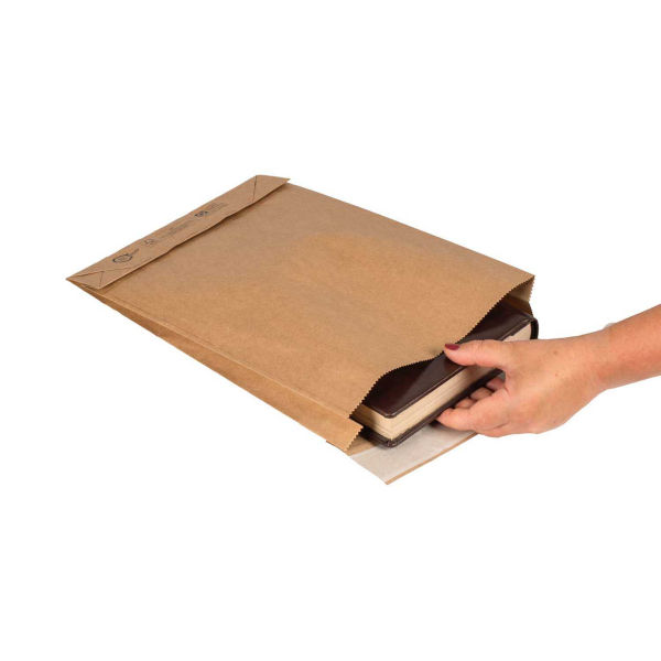 Faltentasche braun 250 x 80 x 353 mm DHL Kleinpaket