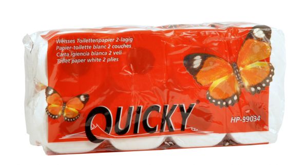 Toilettenpapier "Quicky" 3-lg hochweiss - 48 Rollen