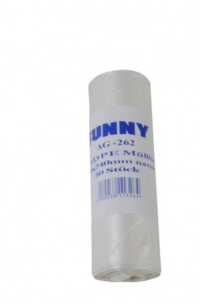 HDPE Müllbeutel 630x740, transp. - 2000 Stück