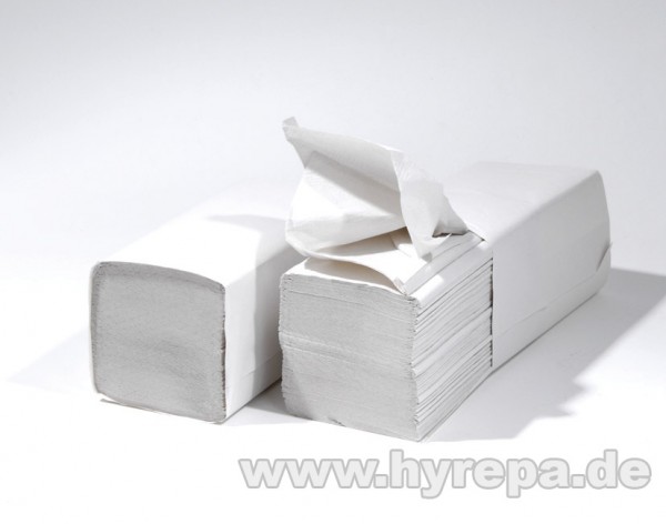 Falthandtuch 2-lagig, 3200 Blatt, weiß, soft