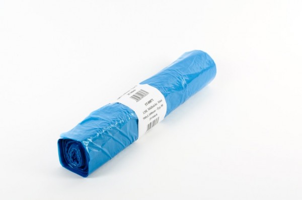 LDPE Müllsäcke 700x1100, blau - 250 Stück