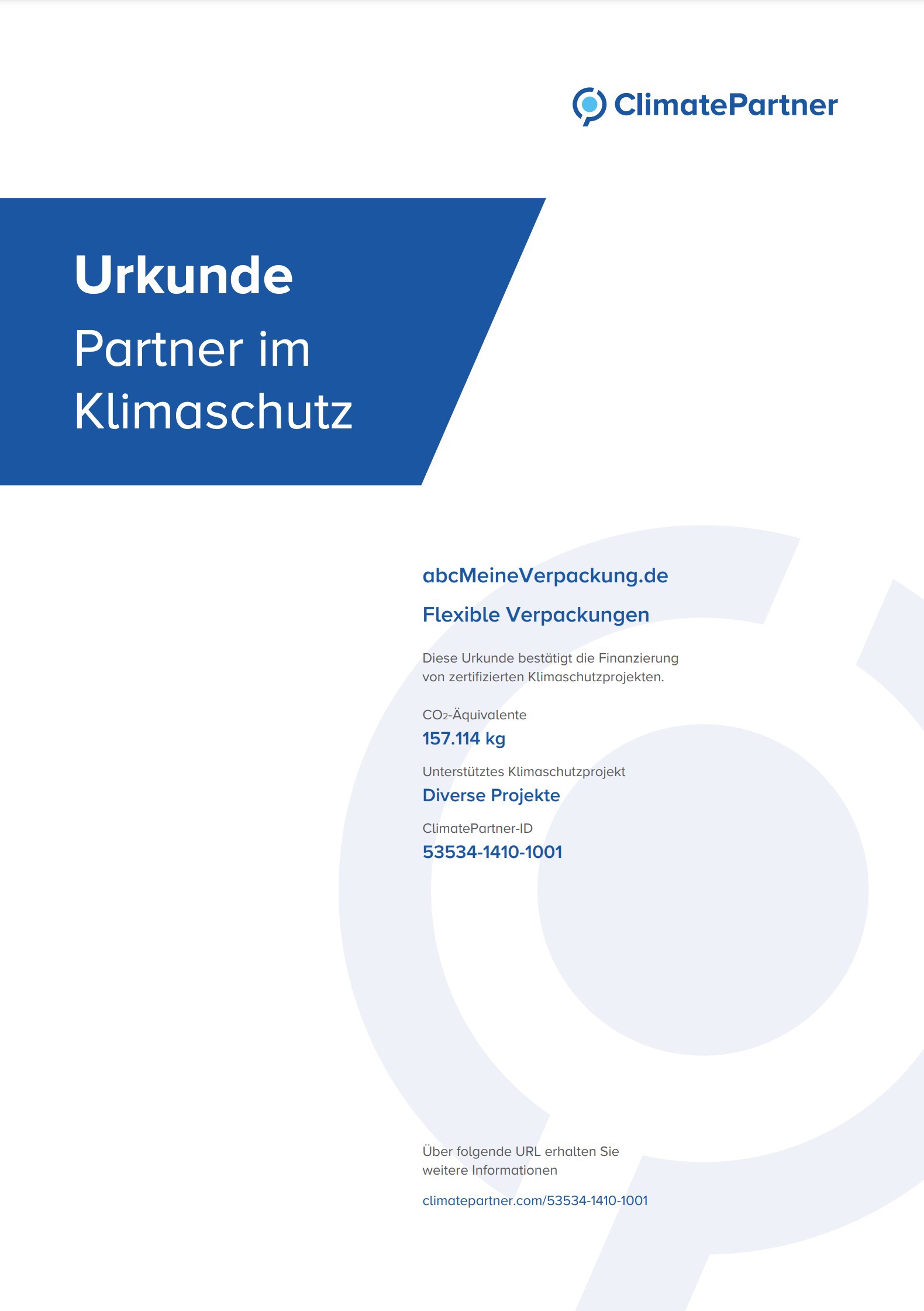 Urkunde-klimazertifikat