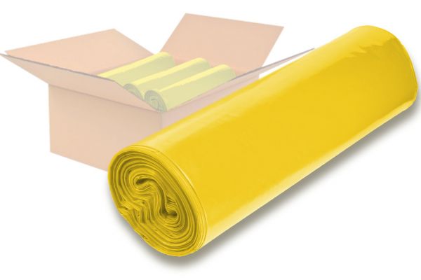 LDPE Müllsäcke 700 x 1100 mm, gelb