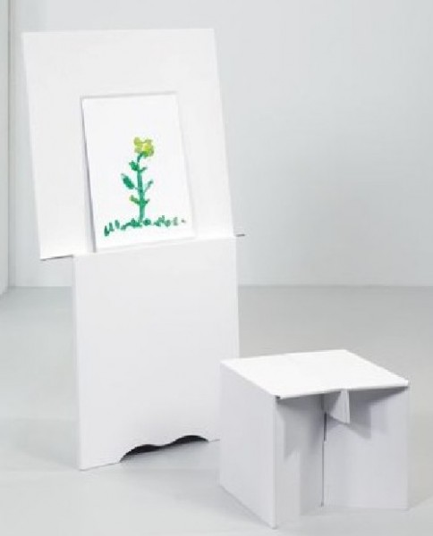Mal-Staffelei mit Sitzhocker