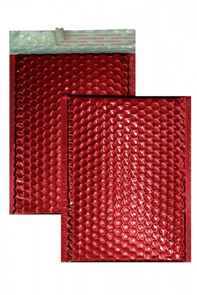 Luftpolstertaschen rot glänzend - 340 x 460 mm - 10 Stück