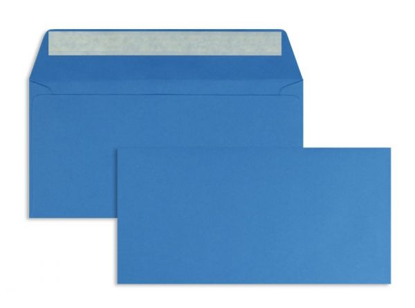 Briefumschlag 110 x 220 mm (DIN Lang) - 100 Stück / VE - Blau