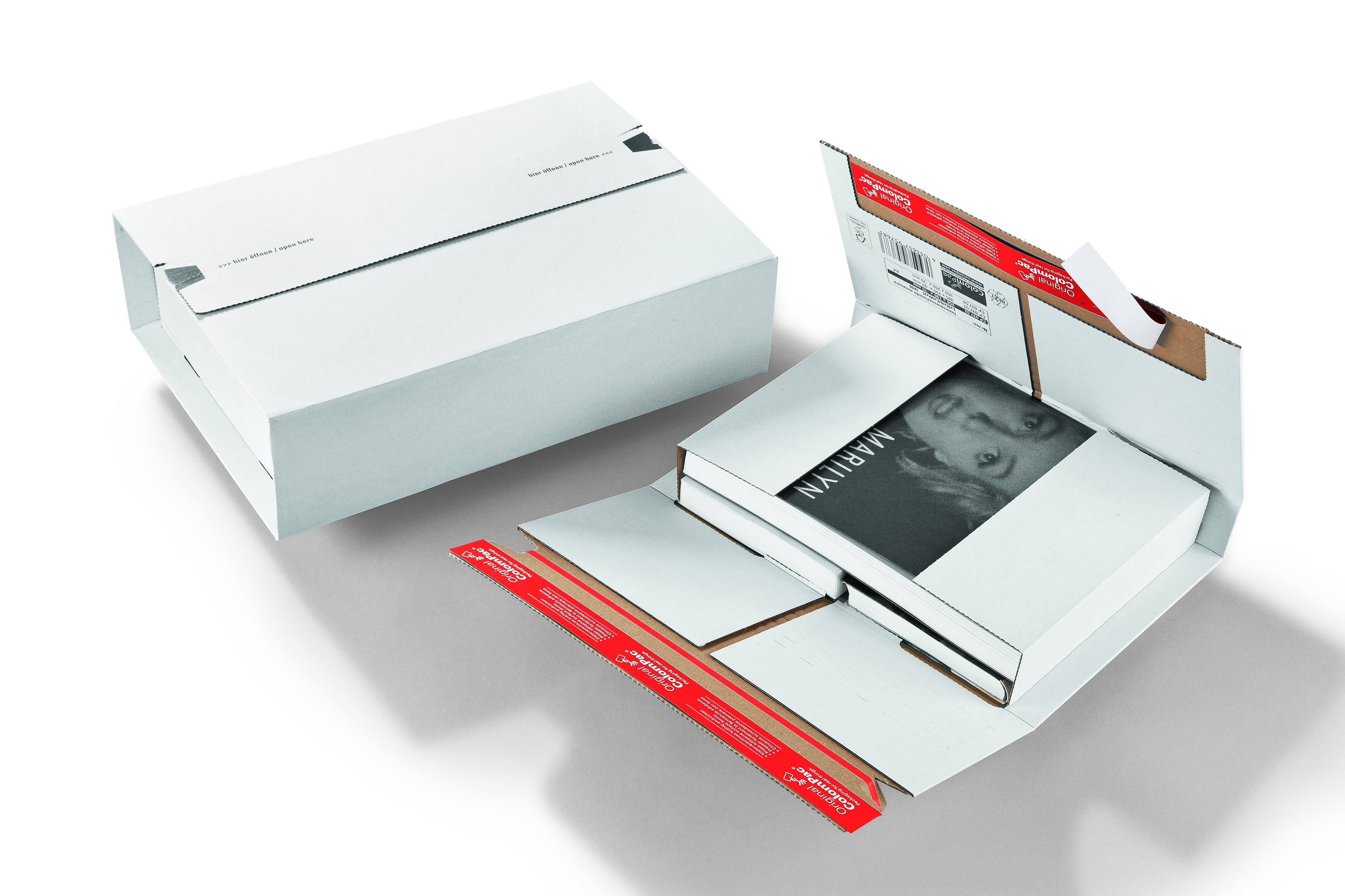 CP037.53 VERSANDVERPACKUNG A4 Weiss 305 X 230 X -92 mm | Versandverpackungen | ColomPac ...