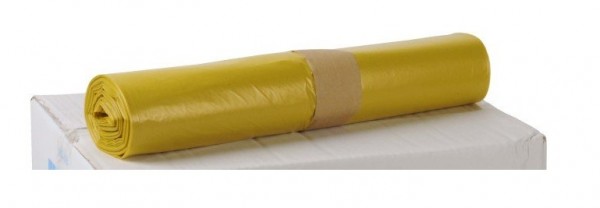 LDPE Müllsäcke 700x1100, gelb - 250 Stück