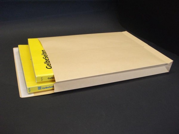 Faltentasche braun 250 x 40 x 353 mm DIN B4