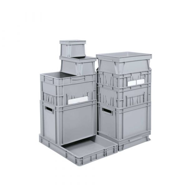 Euro-Stapelbehälter 600 x 400 x 120 mm - grau