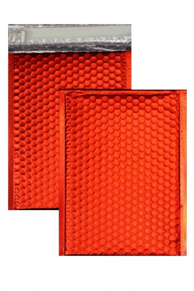 Luftpolstertaschen rot matt - 200 x 250 mm - 10 Stück