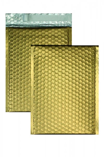 Luftpolstertaschen gold matt - 200 x 250 mm - 10 Stück