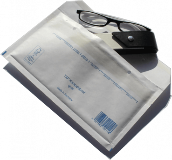 Luftpolstertasche A-0 Kompaktbrief weiß / 235 x 125 mm - 100 Stück