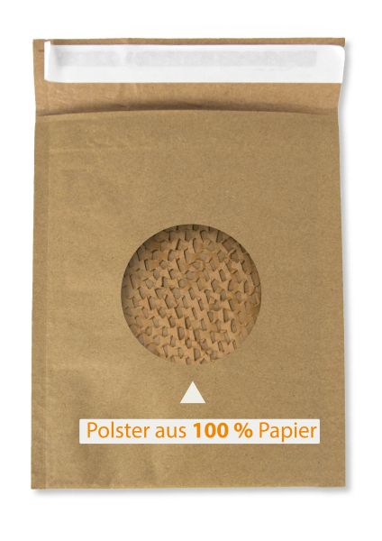 Papierpolstertasche - AM 205 x 250 mm - Füllung aus Wabenpapier