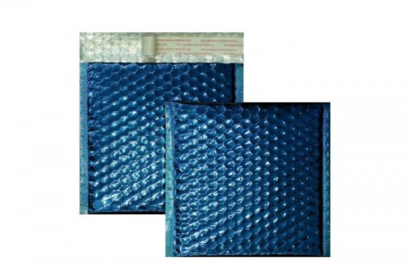 Luftpolstertaschen blau glänzend - 170 x 185 mm - 10 Stück
