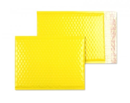 Luftpolstertaschen gelb glänzend - 200 x 250 mm - 10 Stück