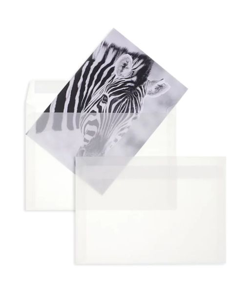 Transparente Briefumschläge im Format 162 x 229 mm DIN C5- 100 Stück