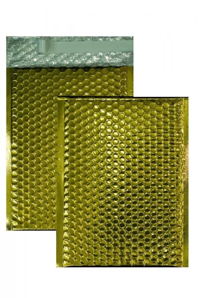 Luftpolstertaschen gold glänzend - 200 x 250 mm - 10 Stück